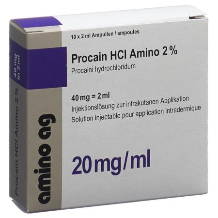 Procaine HCl Amino 40mg/2ml 10amp 2ml - PrimeCare Global
